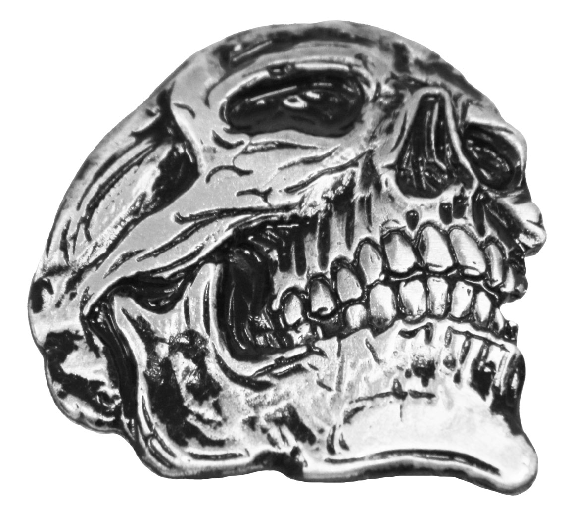 Spade Skull Pin